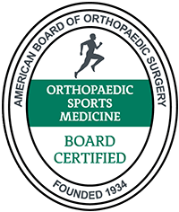 ABOS board certified in sports medicine