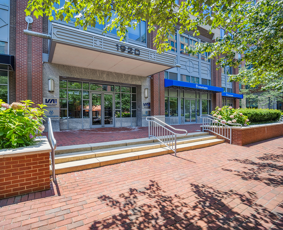 front entrance to OrthoVirginia Alexandria