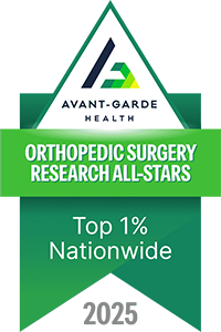 Avant-Garde Health Orthopedic Surgery Research All-Stars Top 1% Nationwide 2025 logo