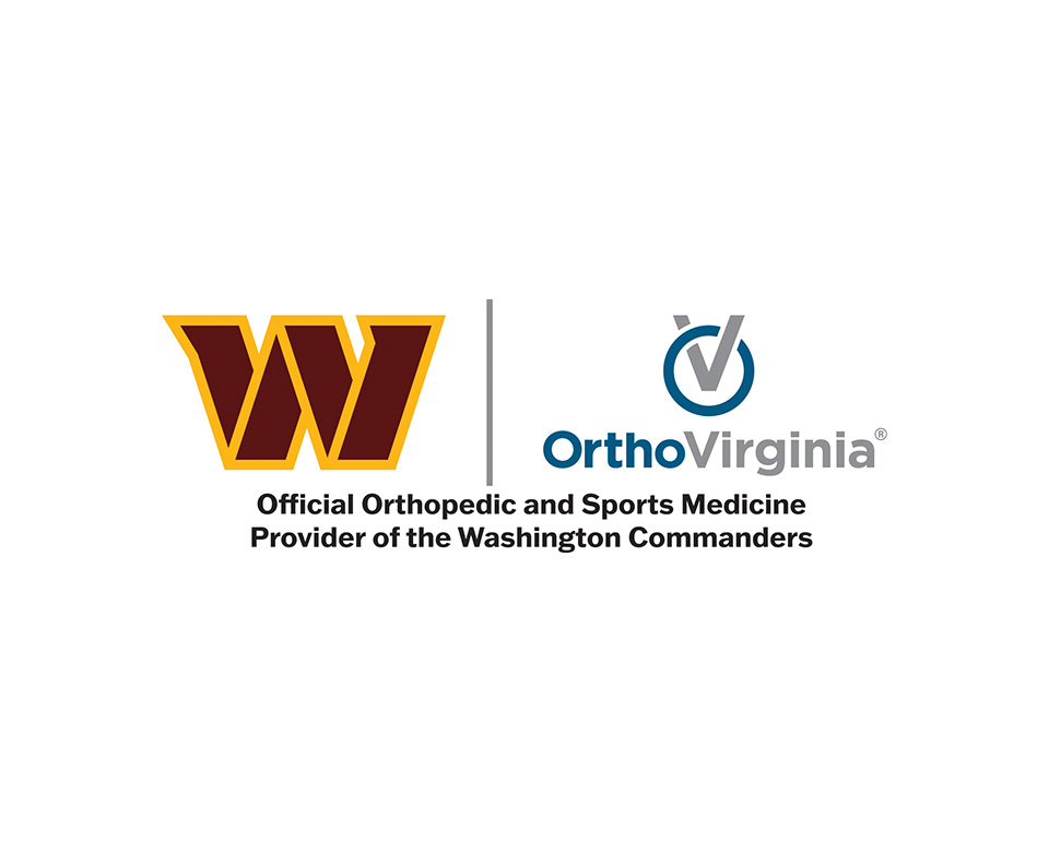 Washington Commanders and OrthoVirginia Official Orthopedic and Sports Medicine Provider of the Washington Commanders